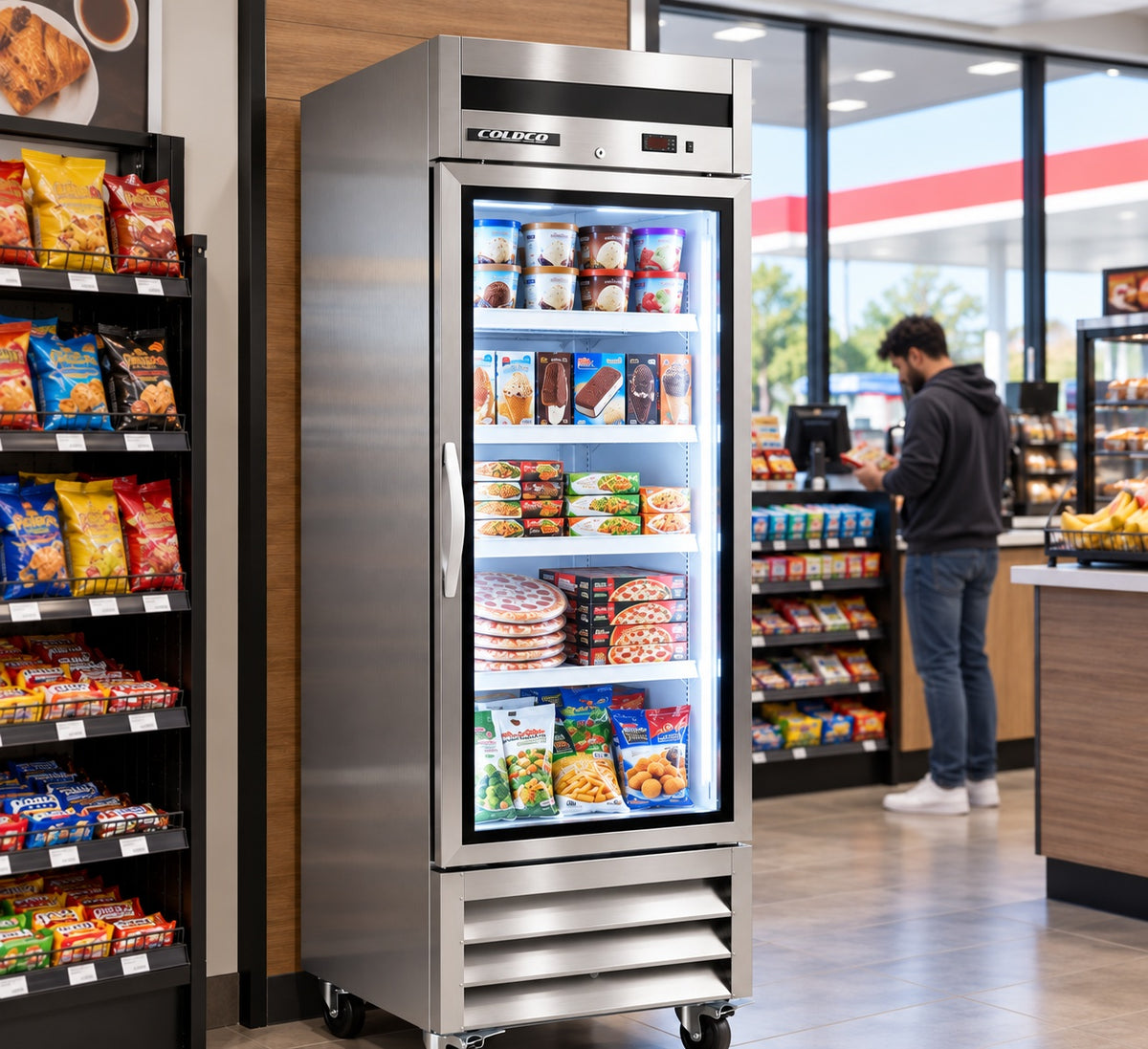 27" 1-Door Stainless Steel Freezer / BGSS-27FG-HC