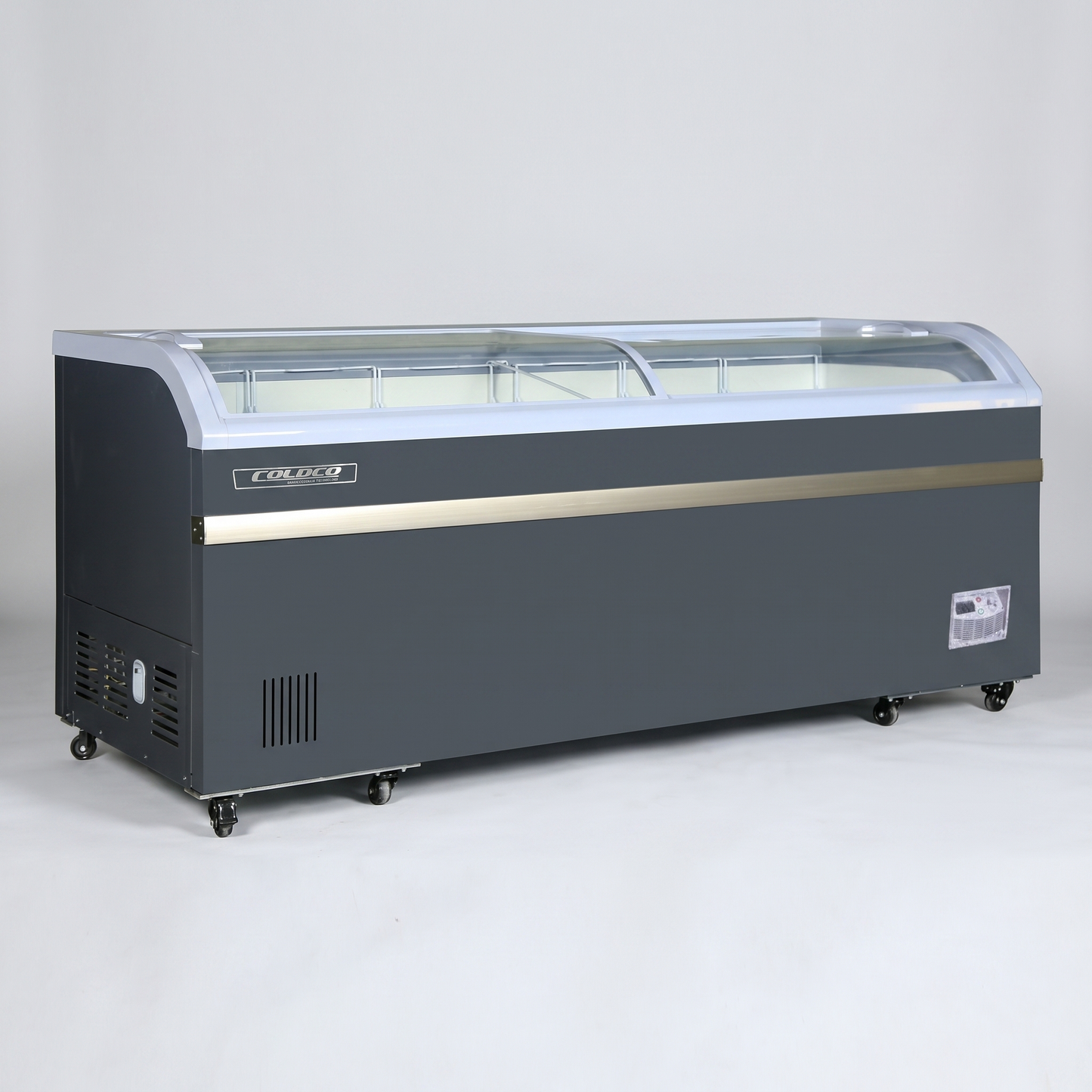 79″ Sliding Glass Top Freezer, Black Exterior | CSDV-79F-B