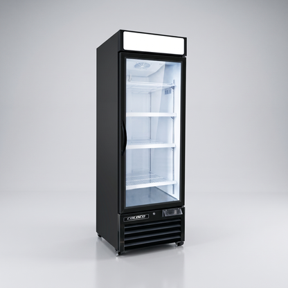 27" 1-Door Glass Refrigerator, Black Exterior , Elite Series / BGD-23R-HC