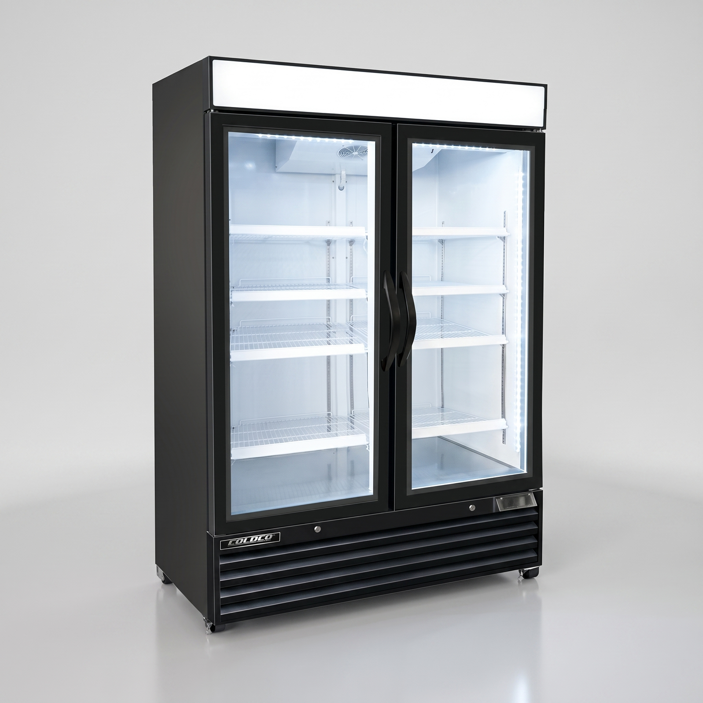 54" 2-Door Refrigerator Black Exterior | BGD-48R-HC