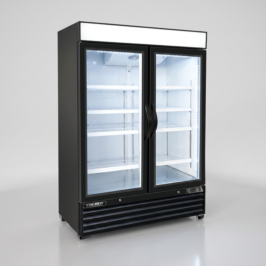 54" 2-Door Refrigerator Black Exterior | BGD-48R-HC