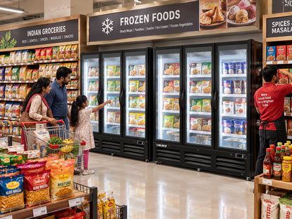 81" 3-Door Glass Freezer Black Exterior, White Interior , Elite Series / BGD-73FDV-HC