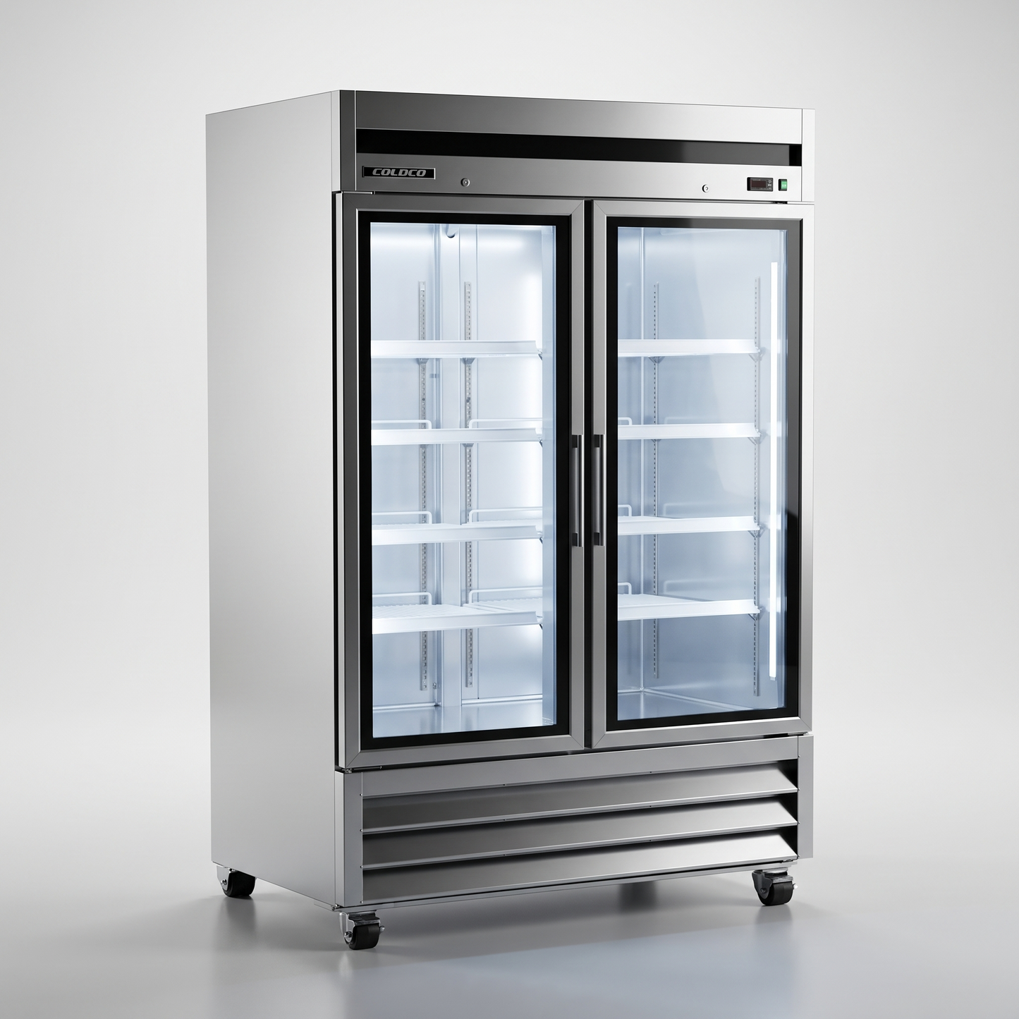 54" 2-Door Stainless Steel Freezer | BGSS-54FG-HC