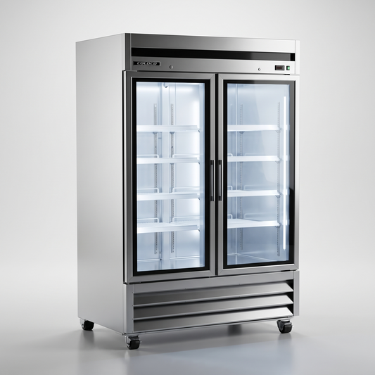 54" 2-Door Stainless Steel Freezer | BGSS-54FG-HC