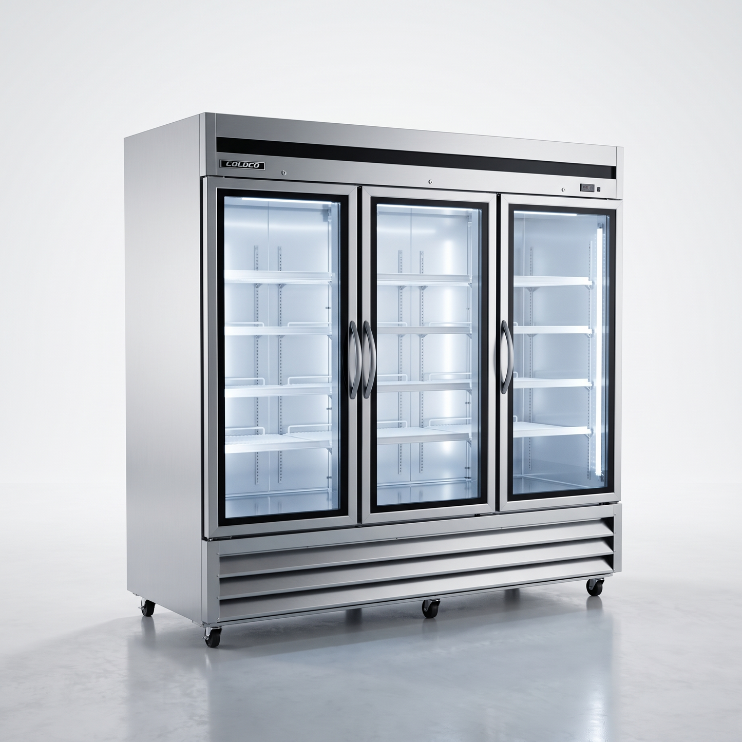 81" 3-Door Stainless Steel Freezer | BGSS-81FDVG-HC
