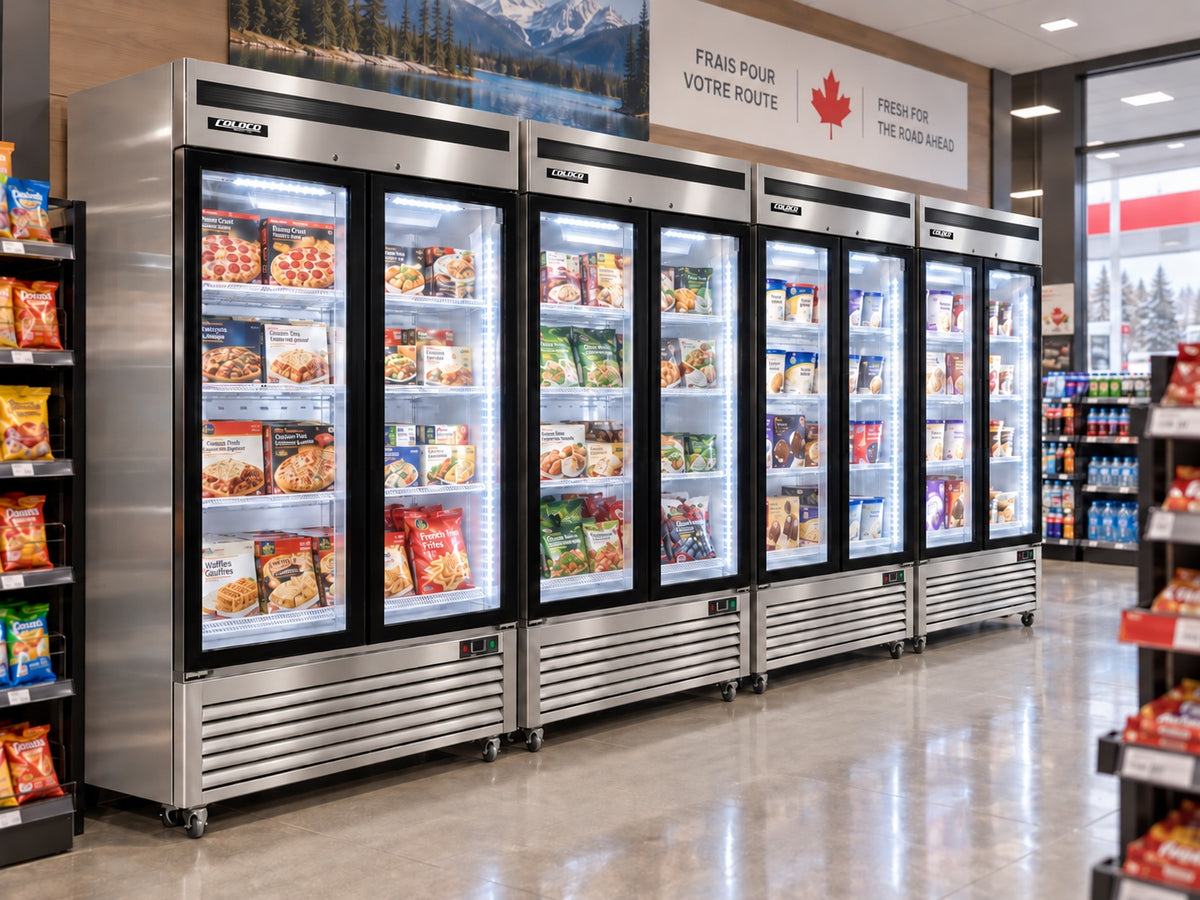 54.5" 2-Door Stainless Steel Freezer / BGSS-2F