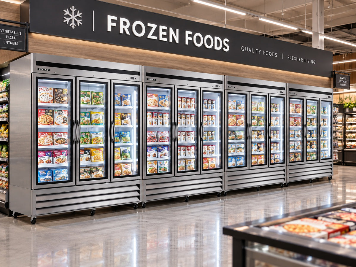 81" 3-Door Stainless Steel Freezer , Elite Series / BGSS-81FDVG-HC