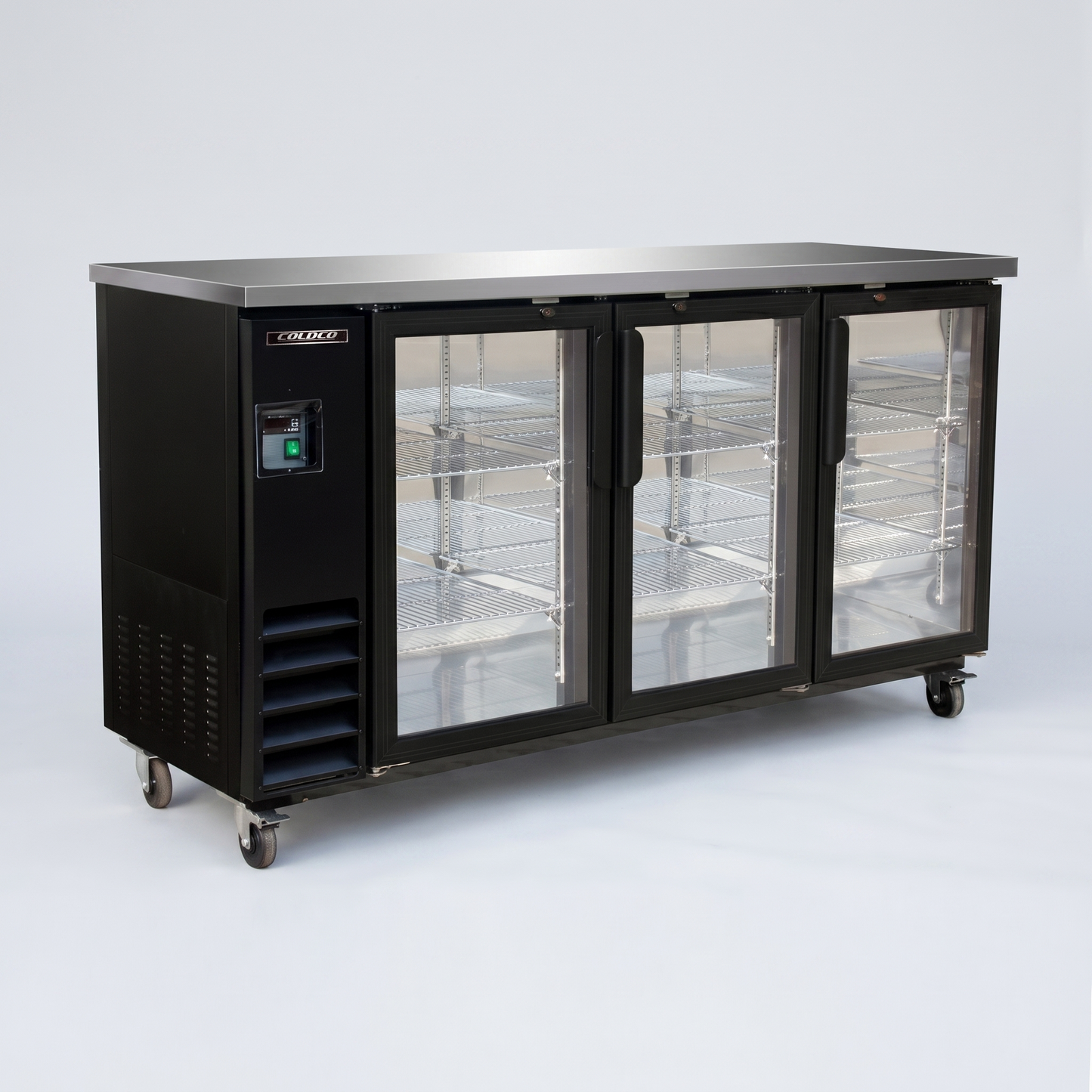 73.1" 3-Glass Door Back Bar Refrigerator | CBB-73G