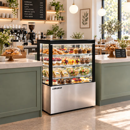 36" Bakery Showcase / Cake Display - Stainless Steel / CD-36-3