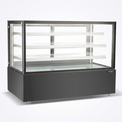 72" Bakery Showcase / Cake Display - Black Exterior / CD-72-3-B