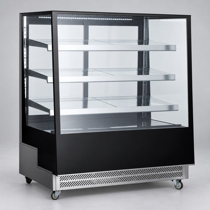 48" Angled Straight Glass Refrigerated Showcase / CDST48-3