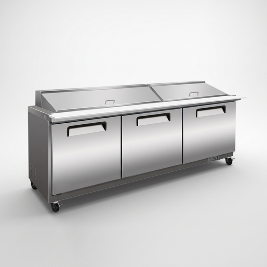 72" Mega Top Sandwich / Salad-Bar Prep Table Refrigerator | CSP-72M-HC