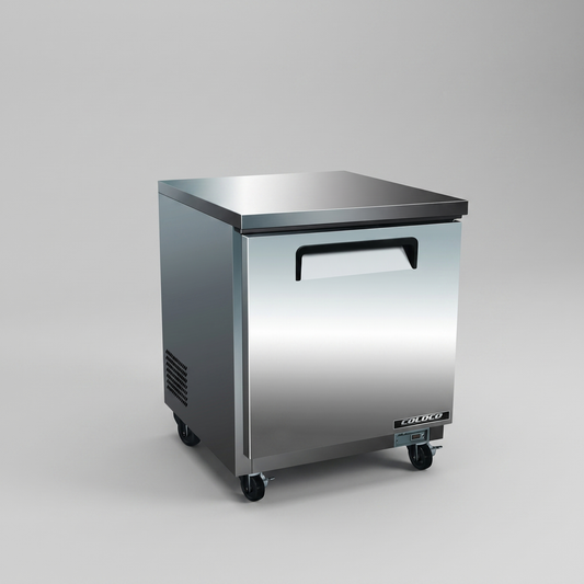 27.5" Under Counter Refrigerator, Stainless Steel Exterior & Interior | CUC-27R-HC
