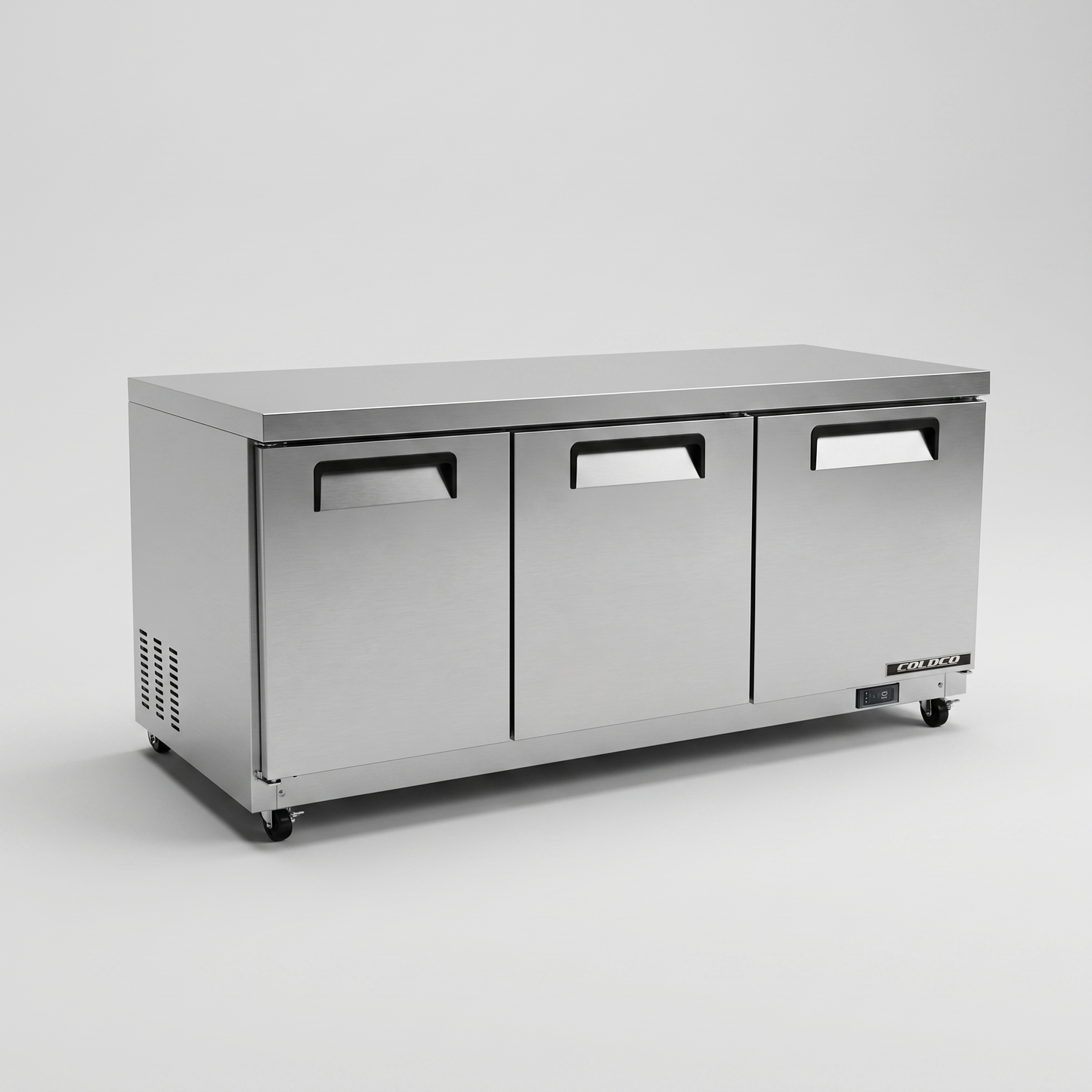 72" Under Counter Refrigerator, Stainless Steel Exterior & Interior | CUC-72R-HC