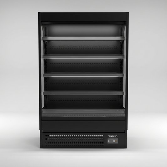 40" Black Exterior/Interior Vertical Air Curtain, Open Merchandiser | OM-40-B