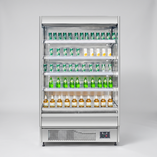 76.5" Stainless Steel Vertical Air Curtain, Open Merchandiser | OM-76-S