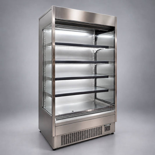 40" Stainless Steel Vertical Air Curtain, Open Merchandiser / OM-40-S