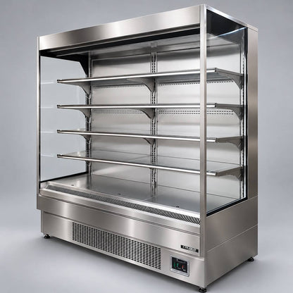 76.5" Stainless Steel Vertical Air Curtain, Open Merchandiser / OM-76-S