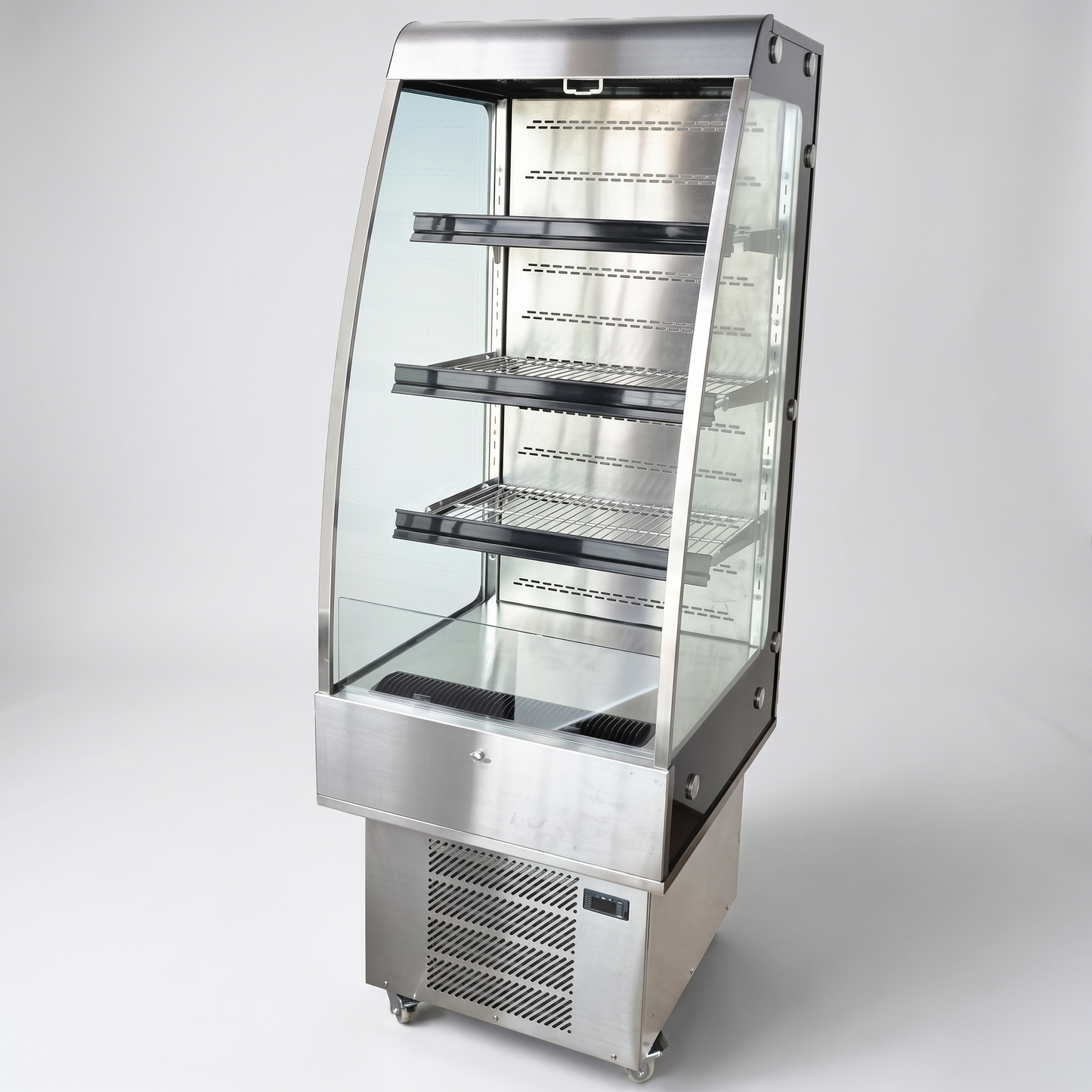 24" Open Refrigerated Display Merchandiser - Stainless Steel | RS-250