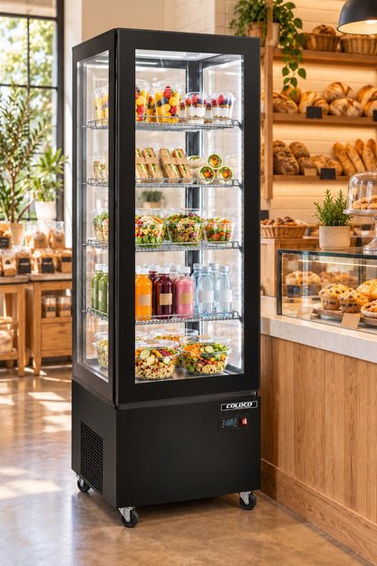 75" Height Refrigerated Display Case - Black Exterior / ST-400B