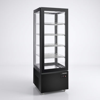 75" Height Refrigerated Display Case - Black Exterior / ST-400B