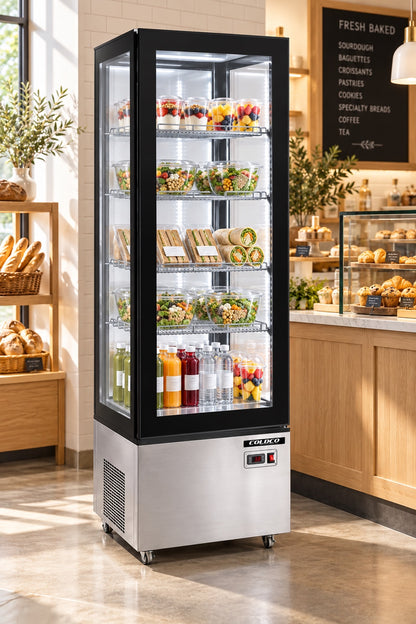 75" Height Refrigerated Display Case - Stainless Steel / ST-400S